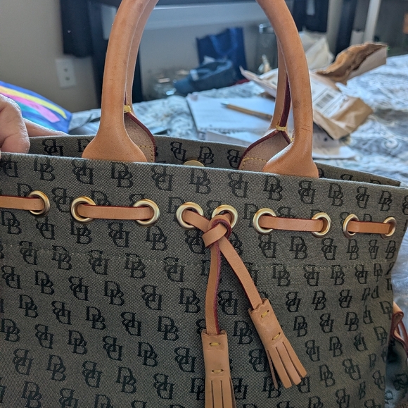 Dooney & Bourke Mini Signature Tassel Tote - Picture 10 of 15